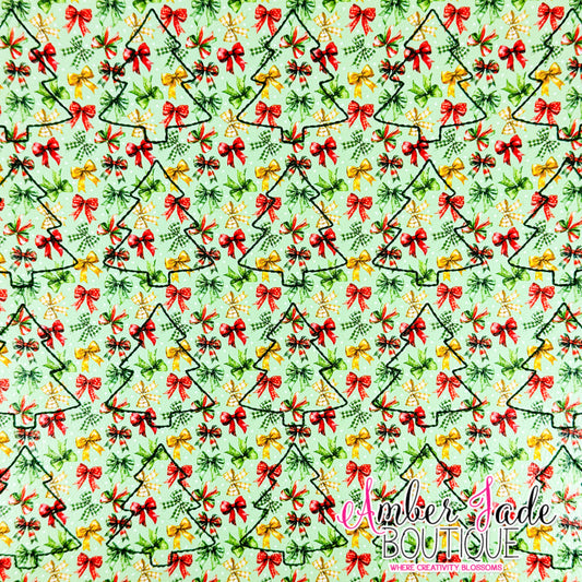 *LIMITED* Coquette Bows Christmas Tree - GREEN