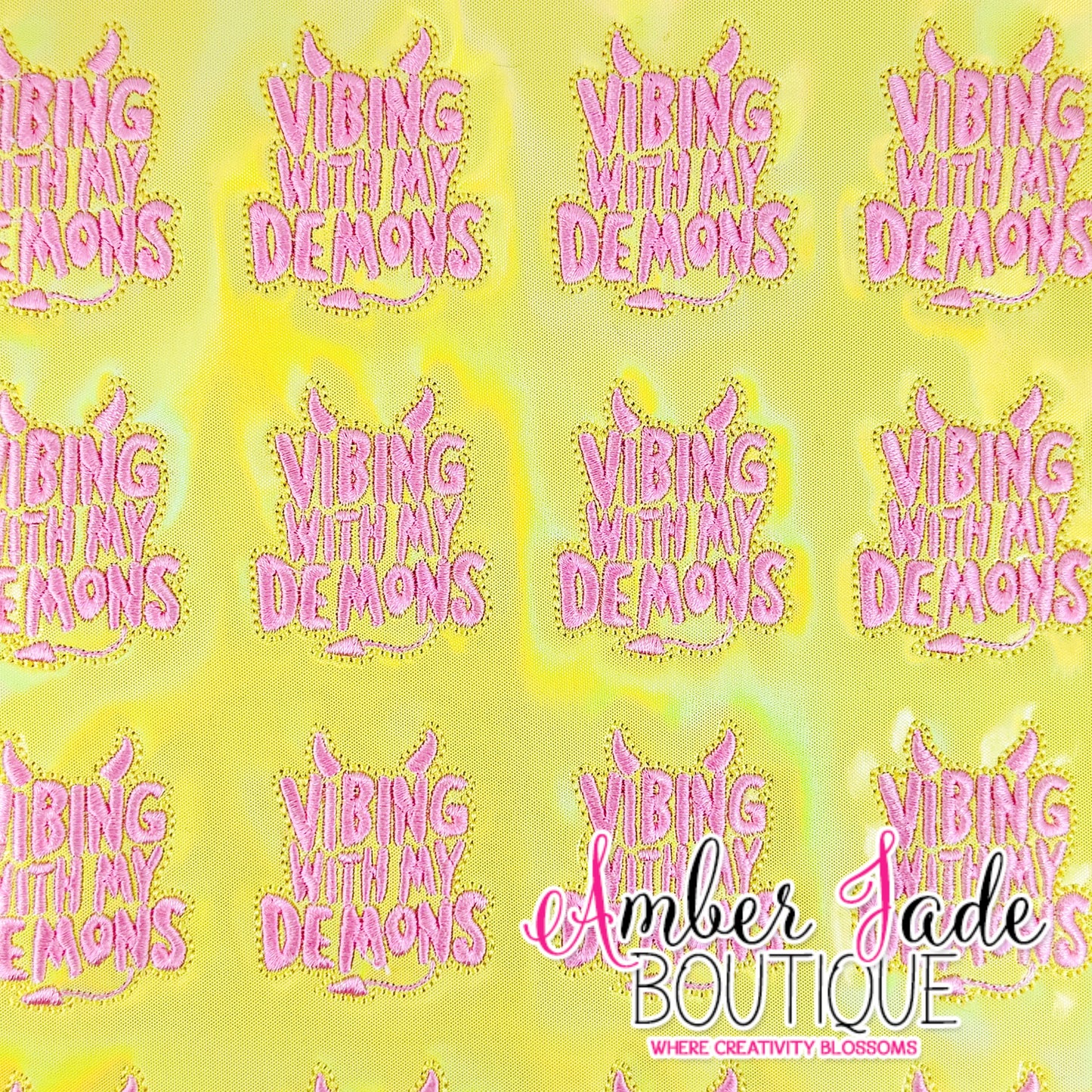 Vibing With My Demons - Yellow/Pink