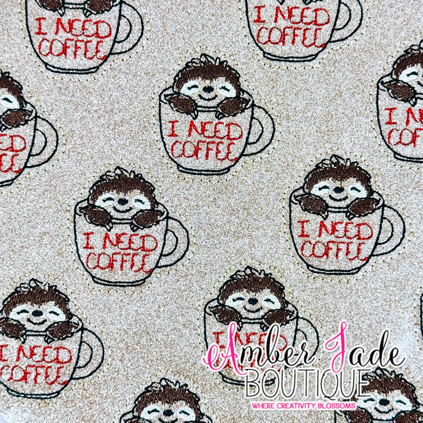 I Need Coffee Sloth