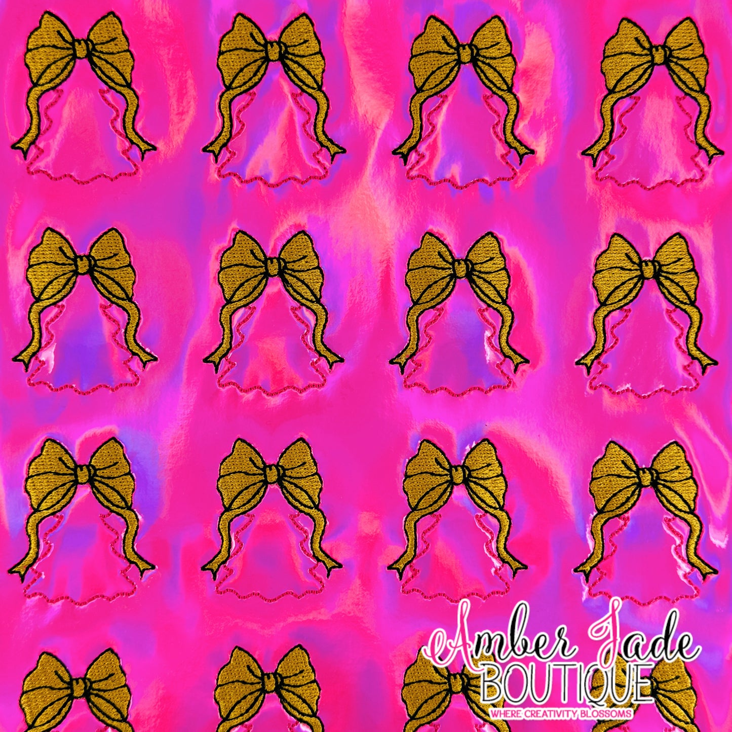 Coquette Christmas Tree - Hot Pink Holographic