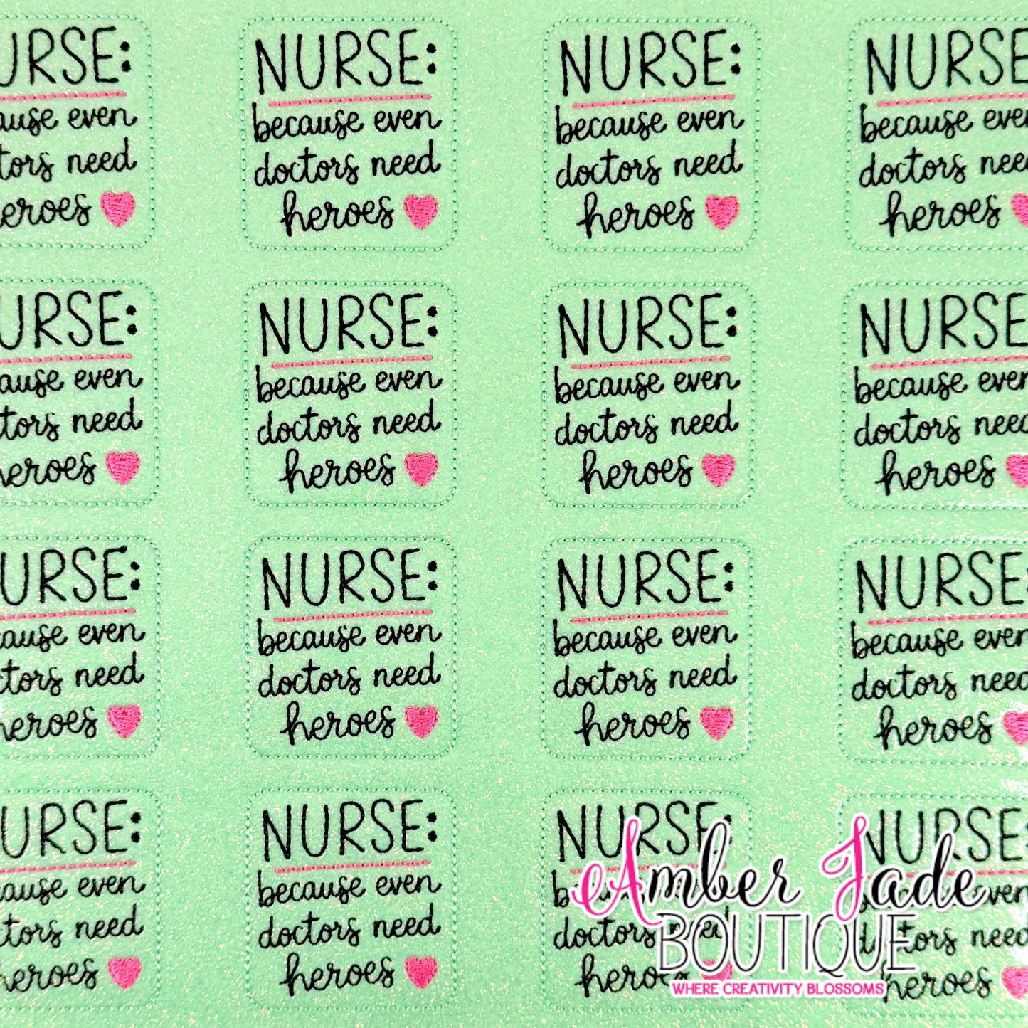 Nurse: because even doctors need heroes