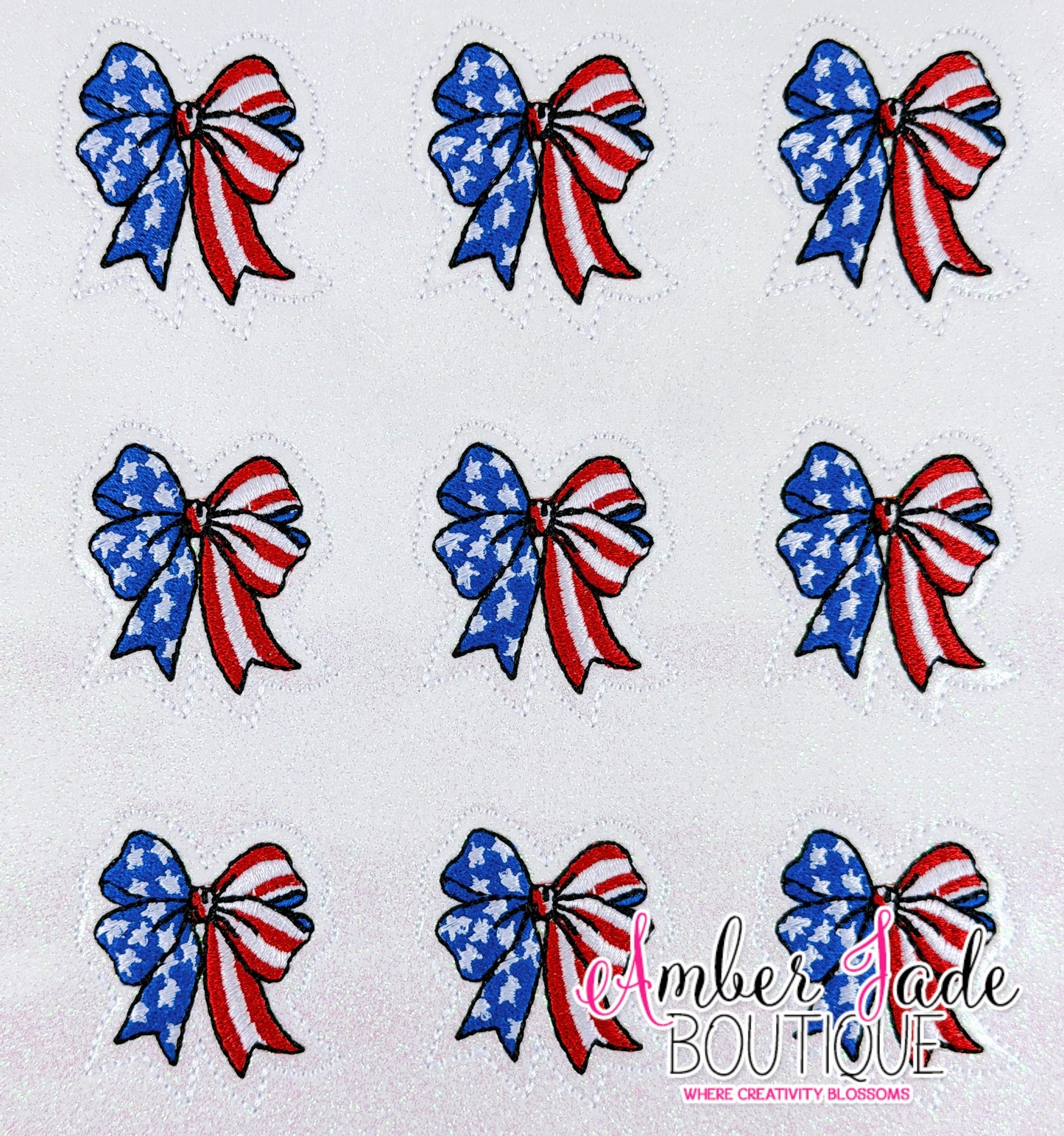 USA Patriotic Bow