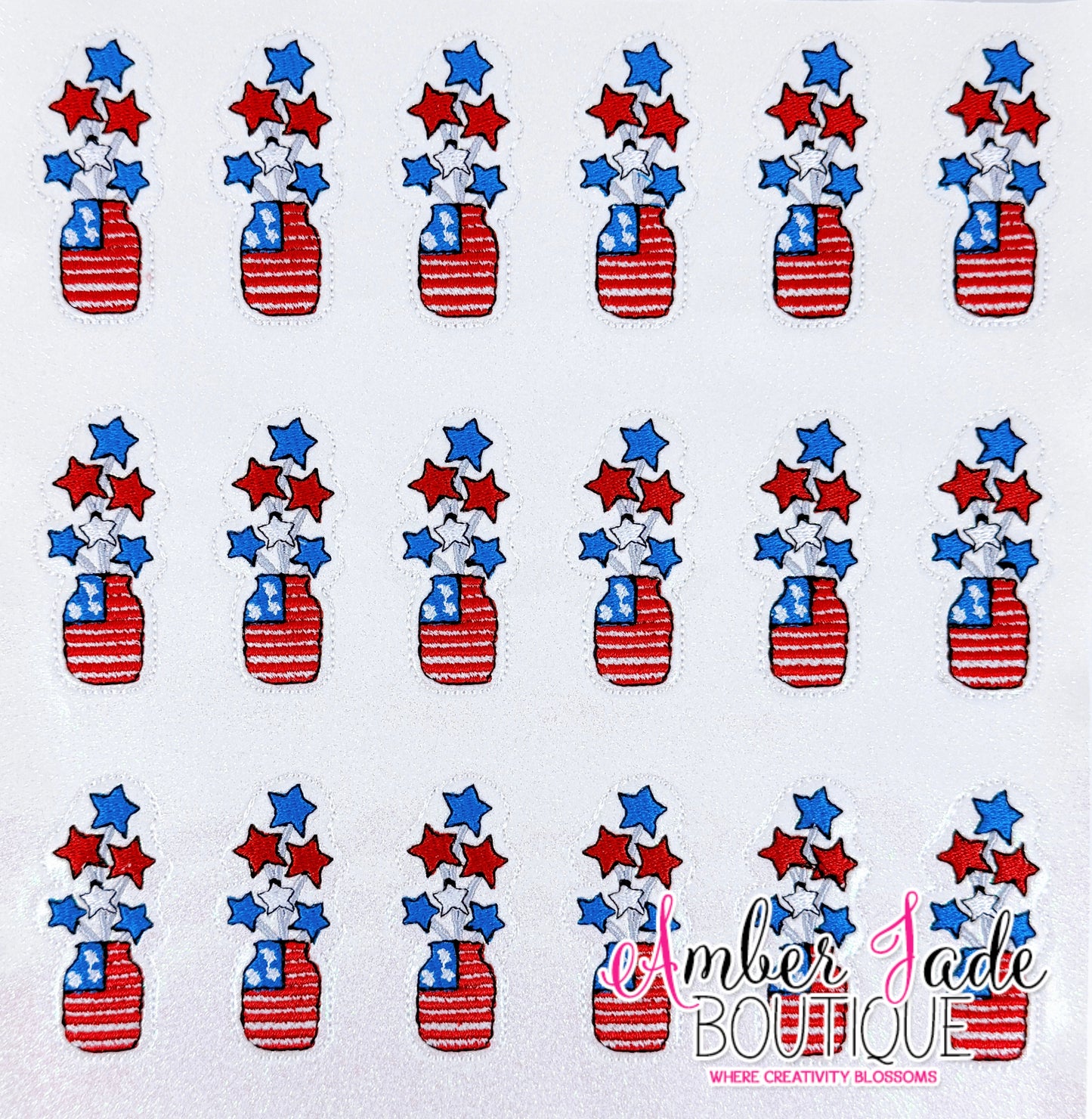 Patriotic America Jar