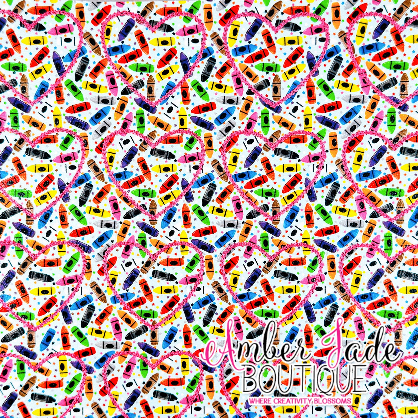 *LIMITED* Heart - Crayons & Stars