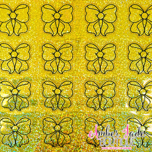 TSL Bow - Gold Confetti