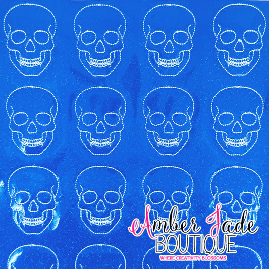 Human Skull - BLUE