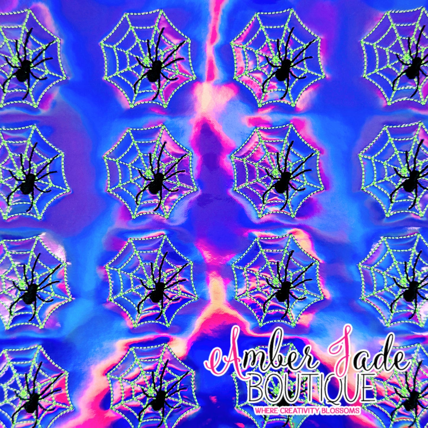 Spider Web Arachnid - Holo Purple