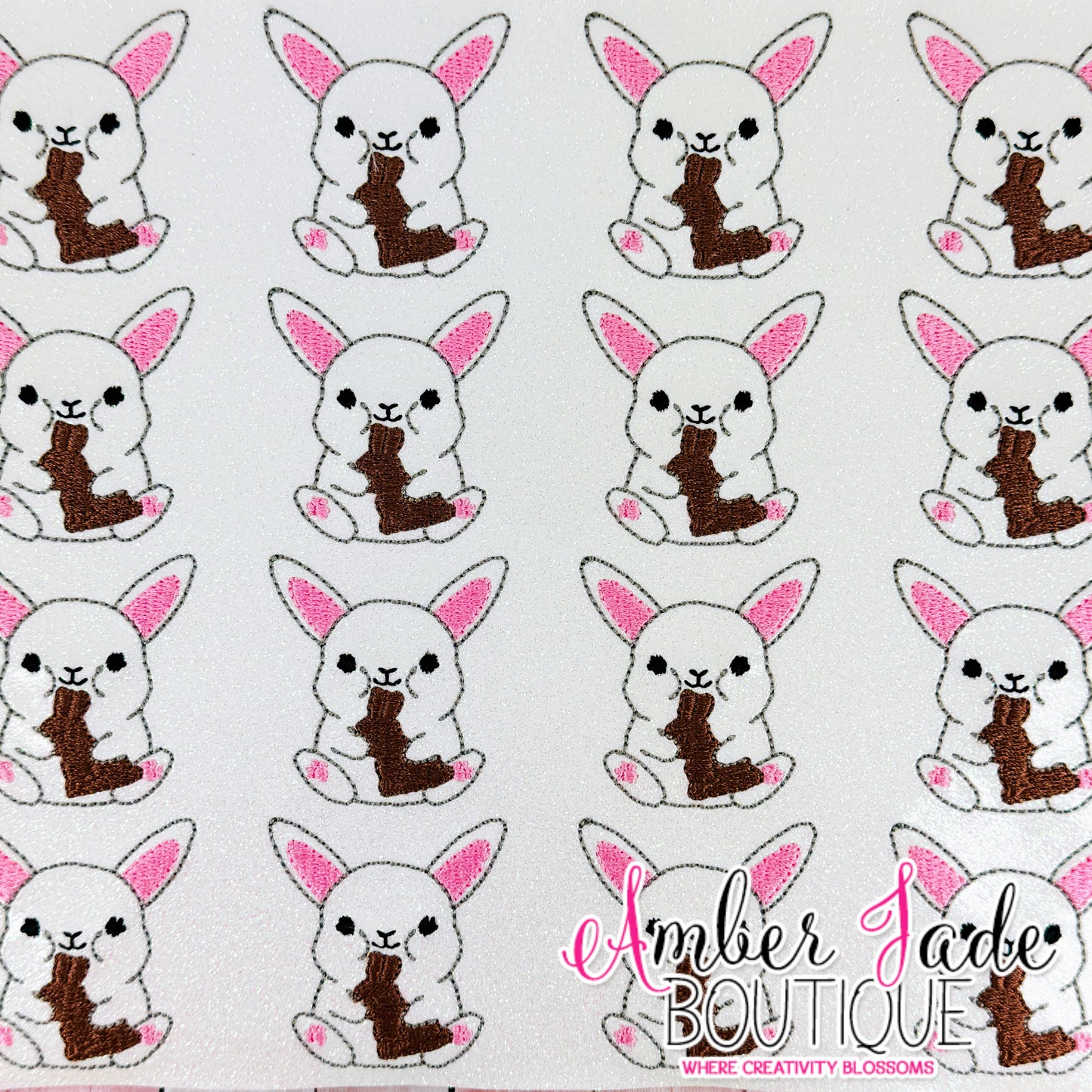 Bunny Eating Chocolate