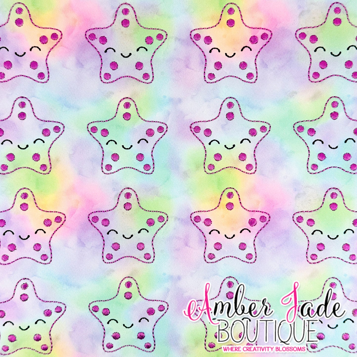 Sweet Starfish - Watercolor