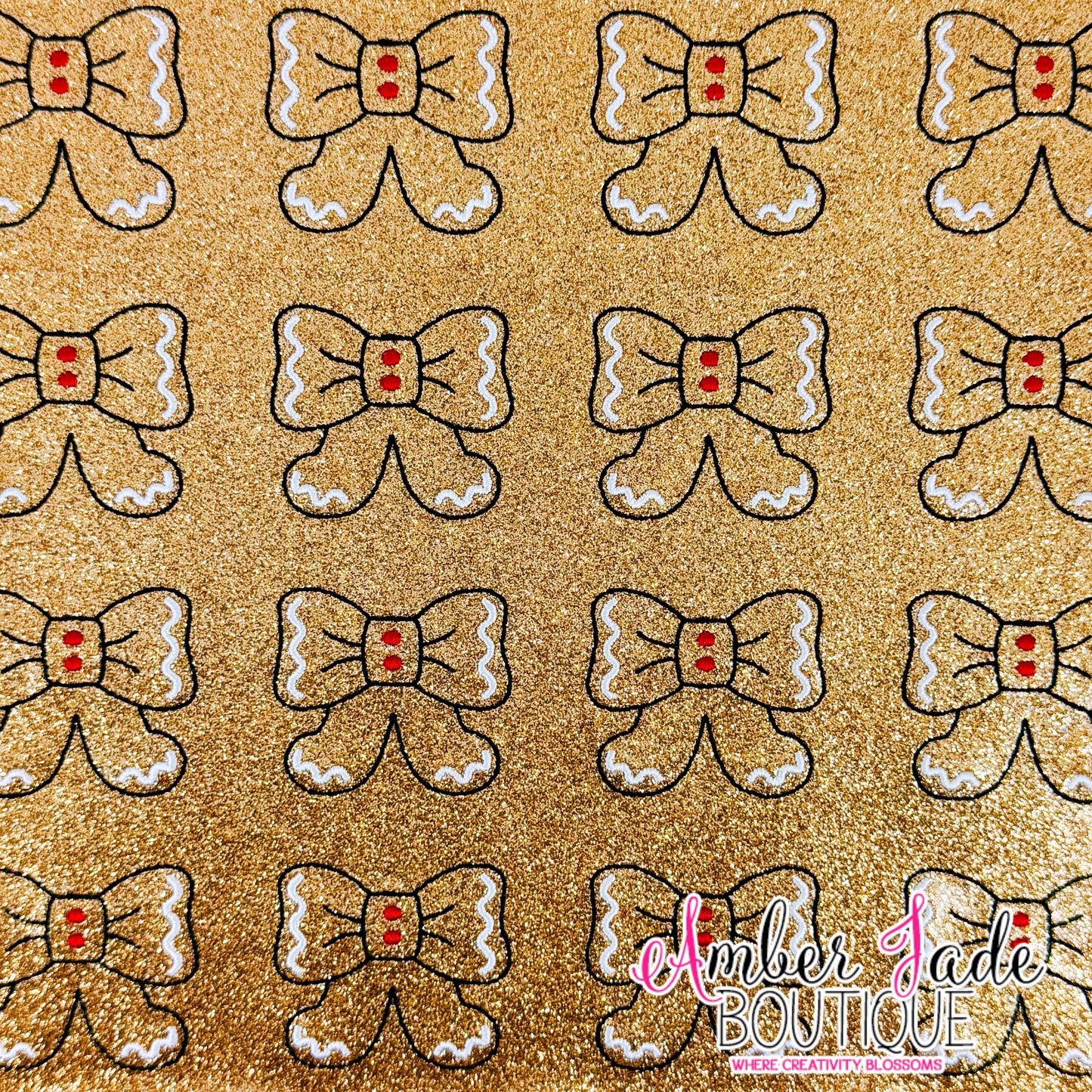 Christmas Bow - Gingerbread