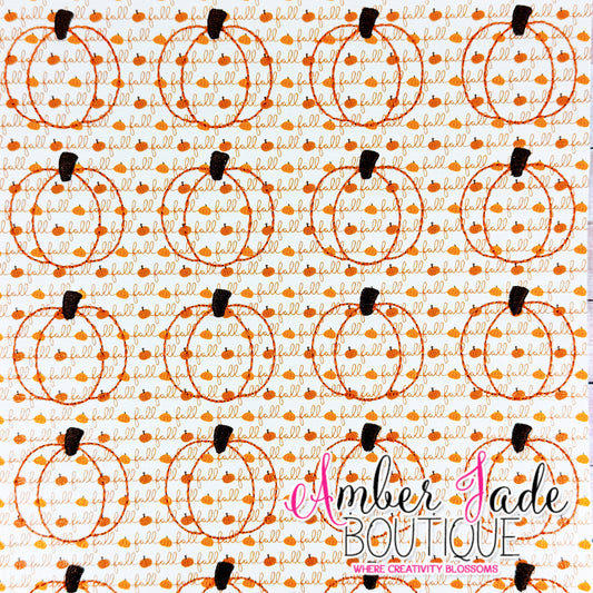 *LIMITED* Pumpkin - Fall Script (Small)
