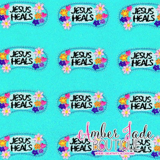Jesus Heals Bandage - Floral #3