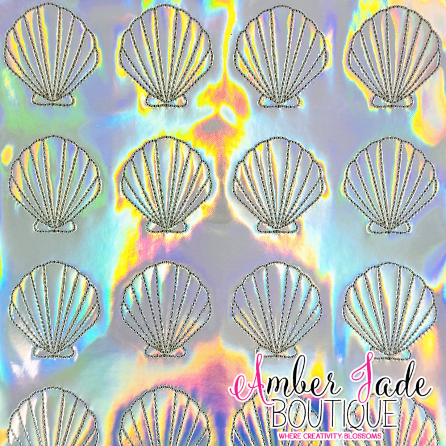 Holographic Seashell - Silver