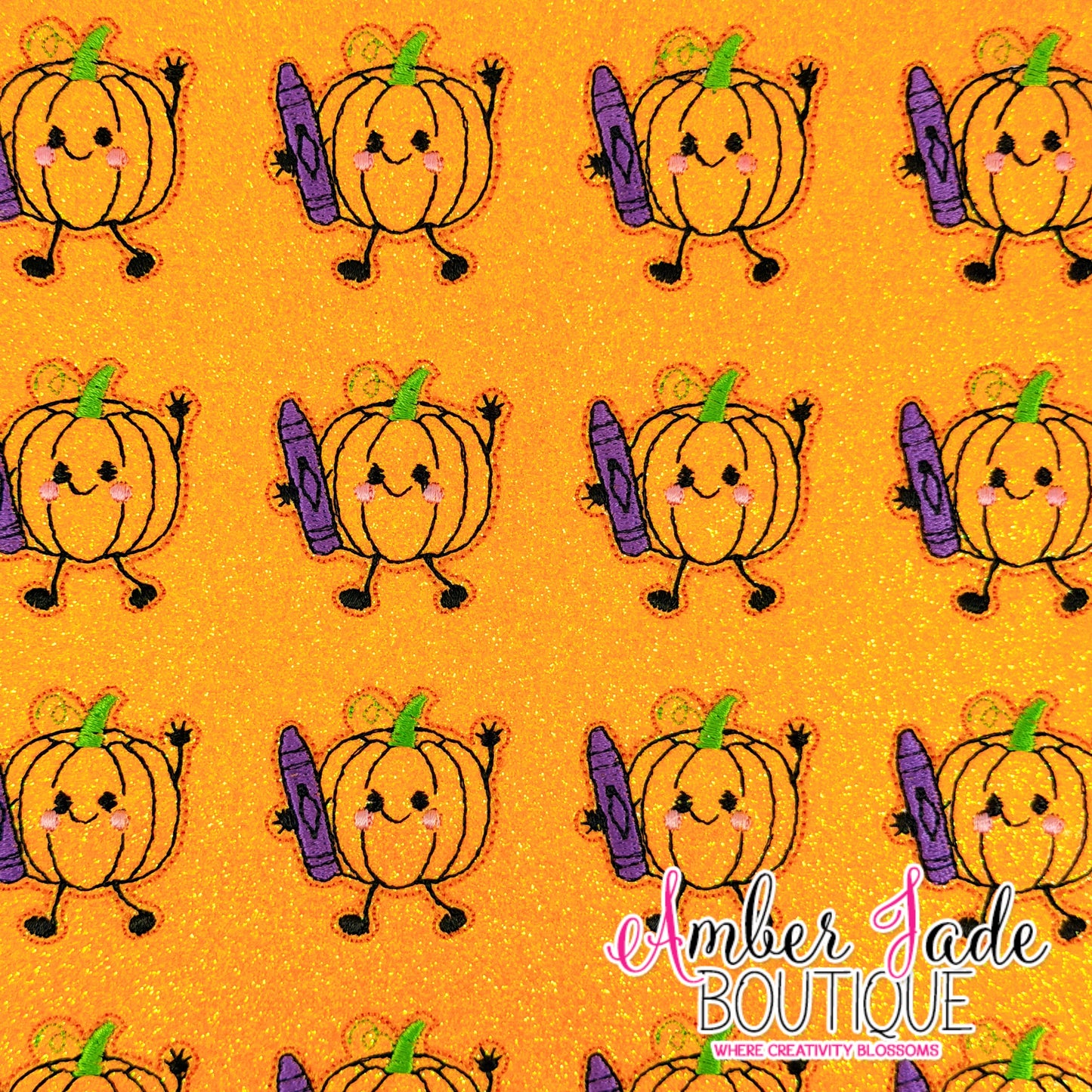 Doodle Pumpkin Crayon