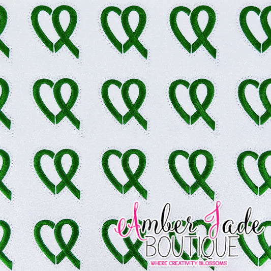 Awareness Ribbon Heart - Emerald