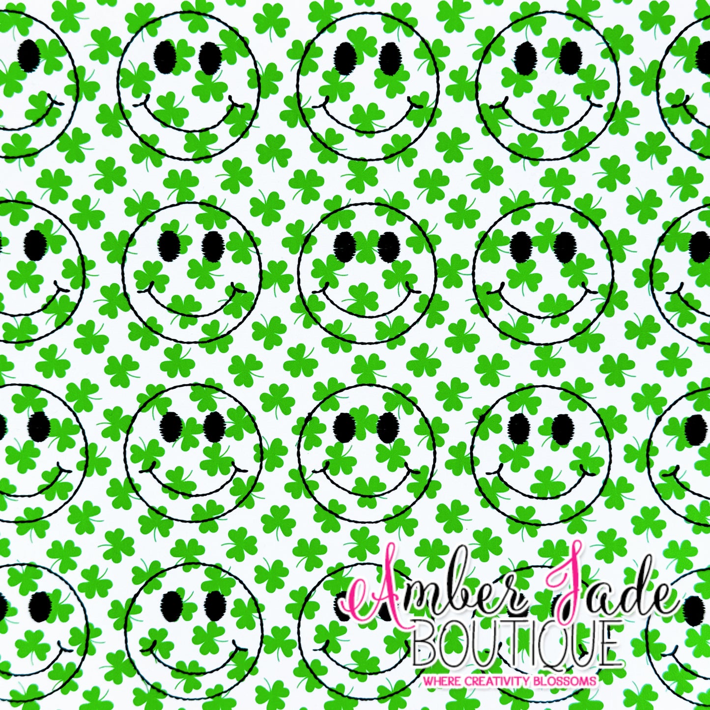 *LIMITED* Smile Face - Shamrocks