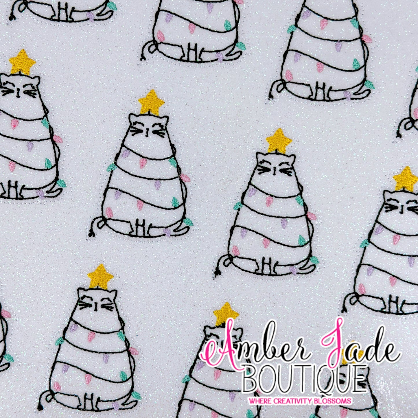 Cat Christmas Lights (Set of 3) PASTEL