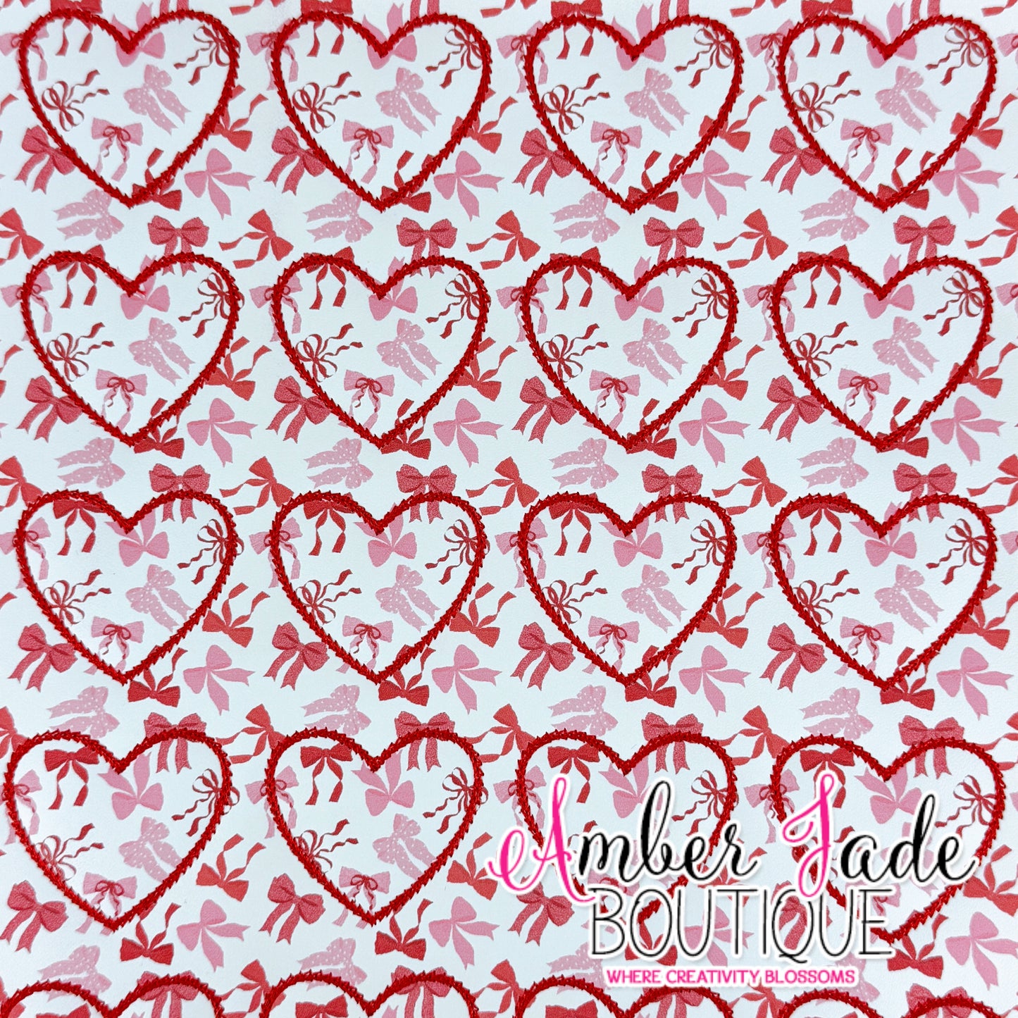 Coquette Heart - Red & Pink Bows