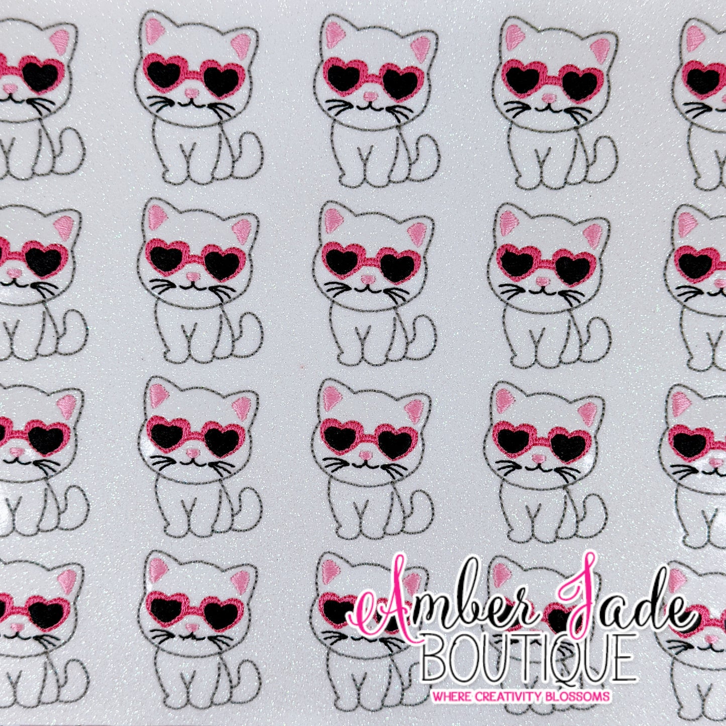 Heart Glasses Kitten