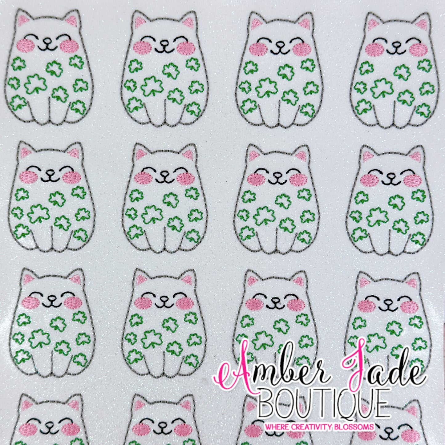 Holiday Cat - Shamrocks