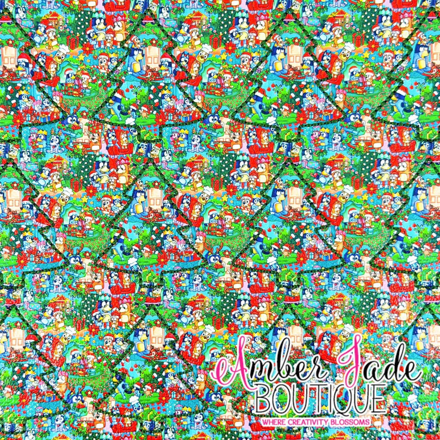 *LIMITED* Christmas Tree Silhouette - Bluey Layered