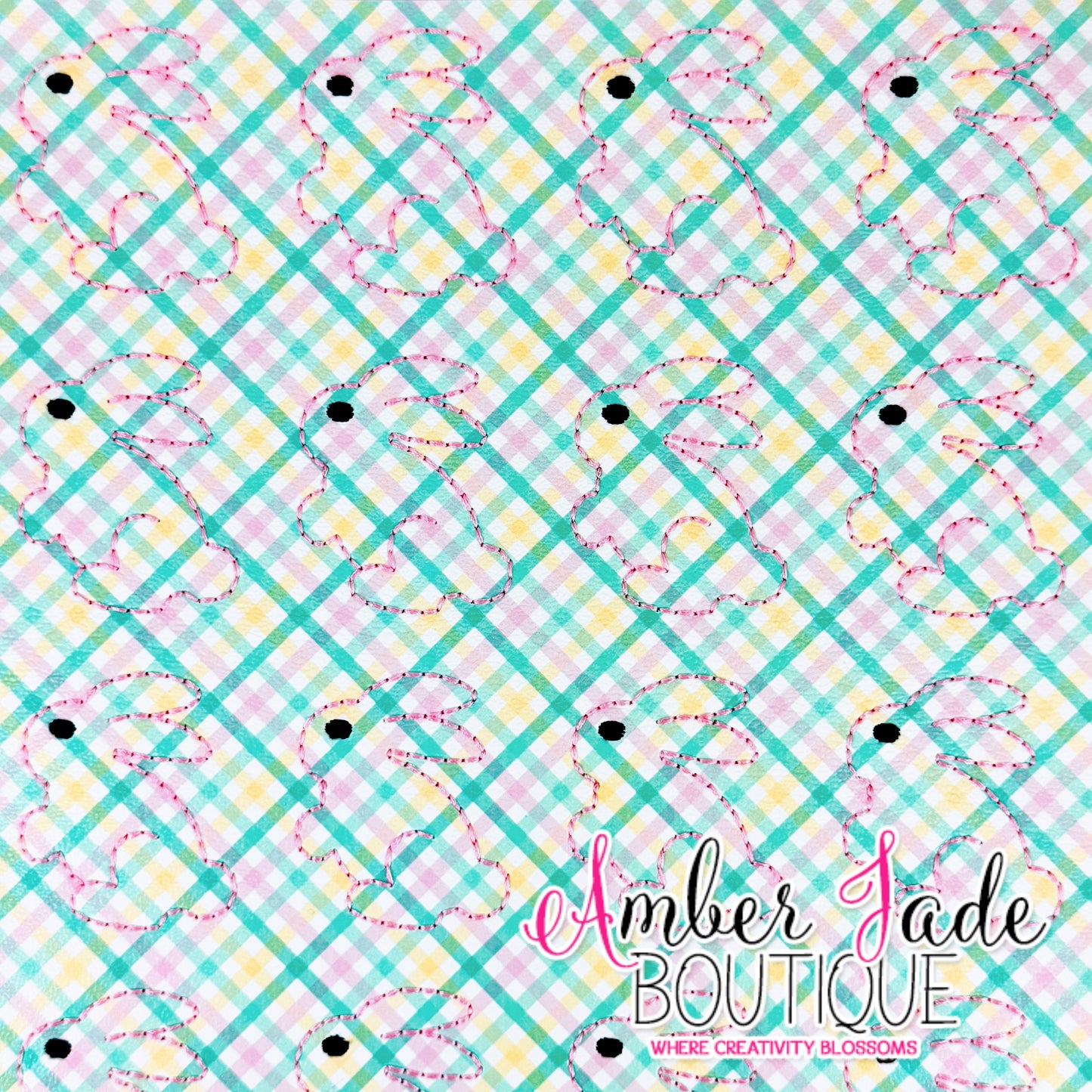 *LIMITED* Bunny Sweet - Pink & Mint Plaid