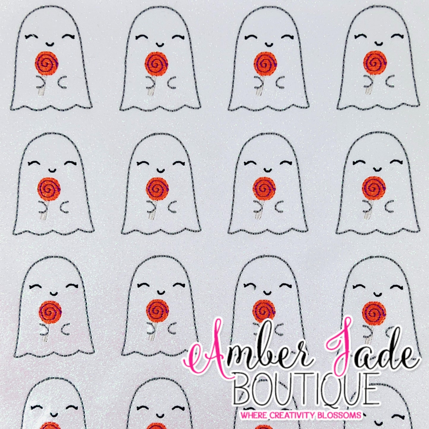 Ghost Holding Lollipop