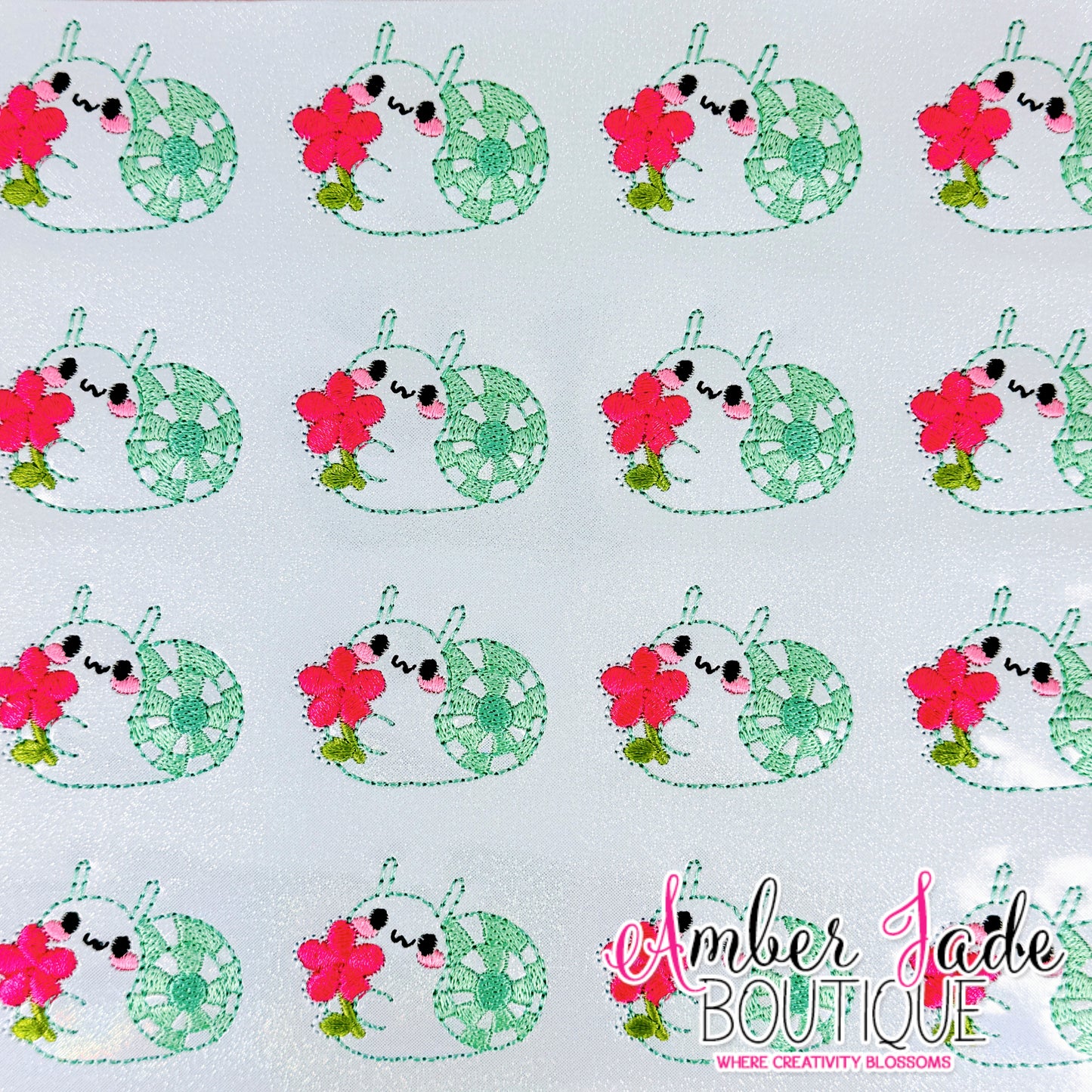 Snail Holding Flower