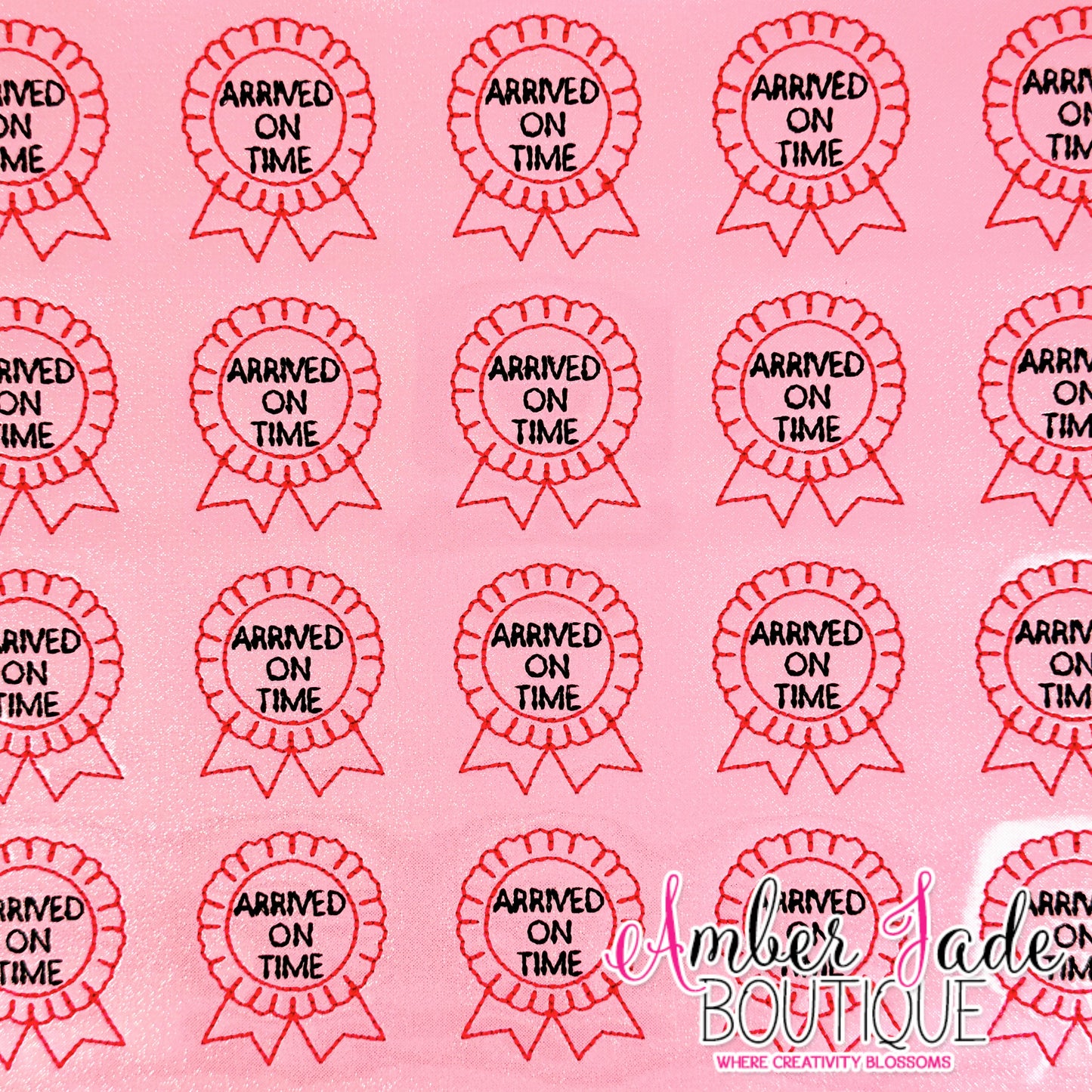 Arrived on Time Ribbon