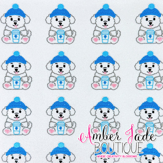 White Dog Christmas Hot Cocoa