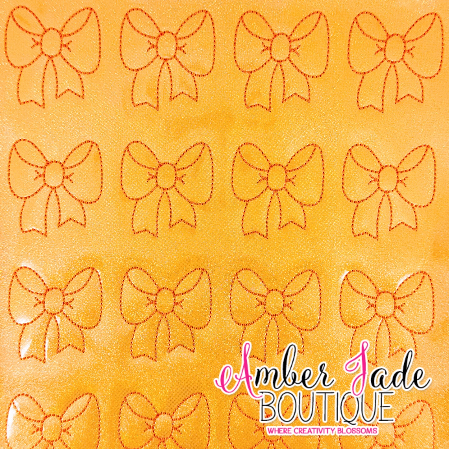 Baby Bow Coquette - Pastel Orange