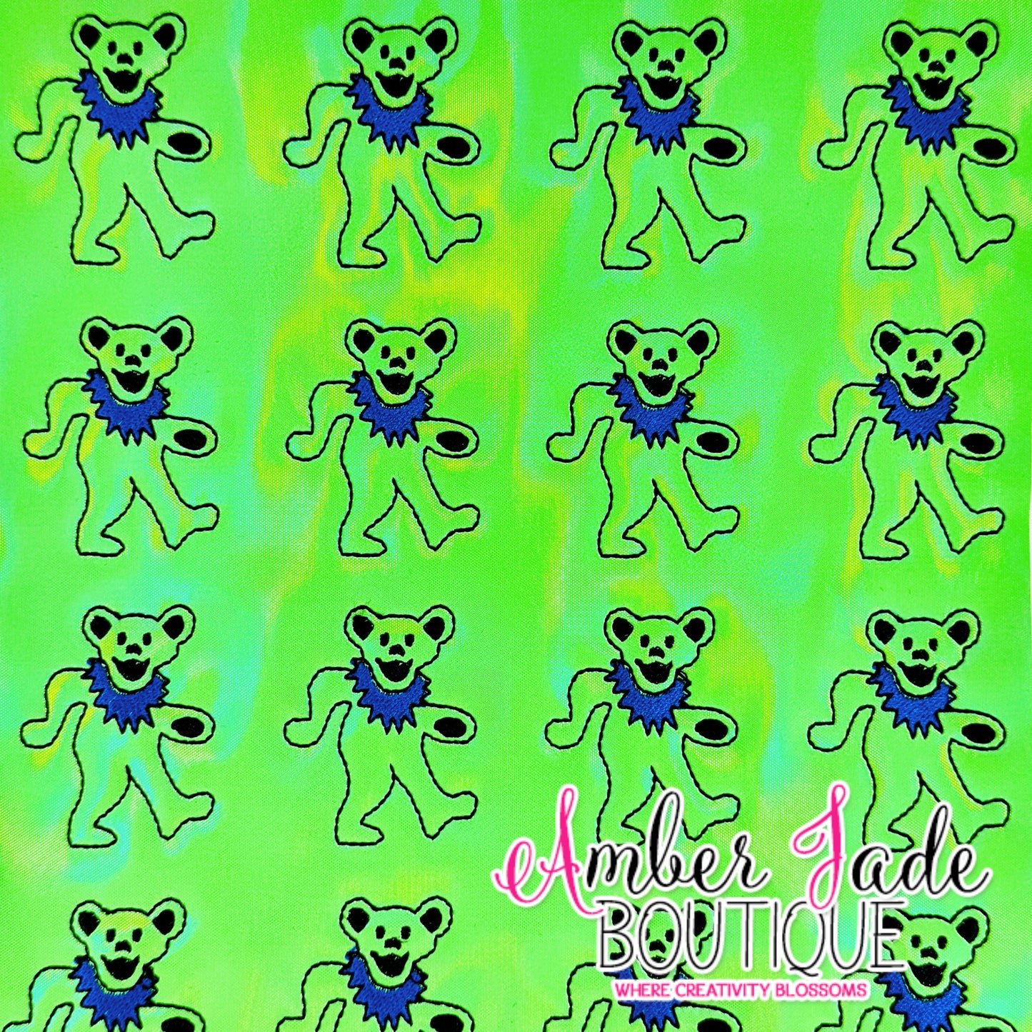 Grateful Dead Bear - GREEN