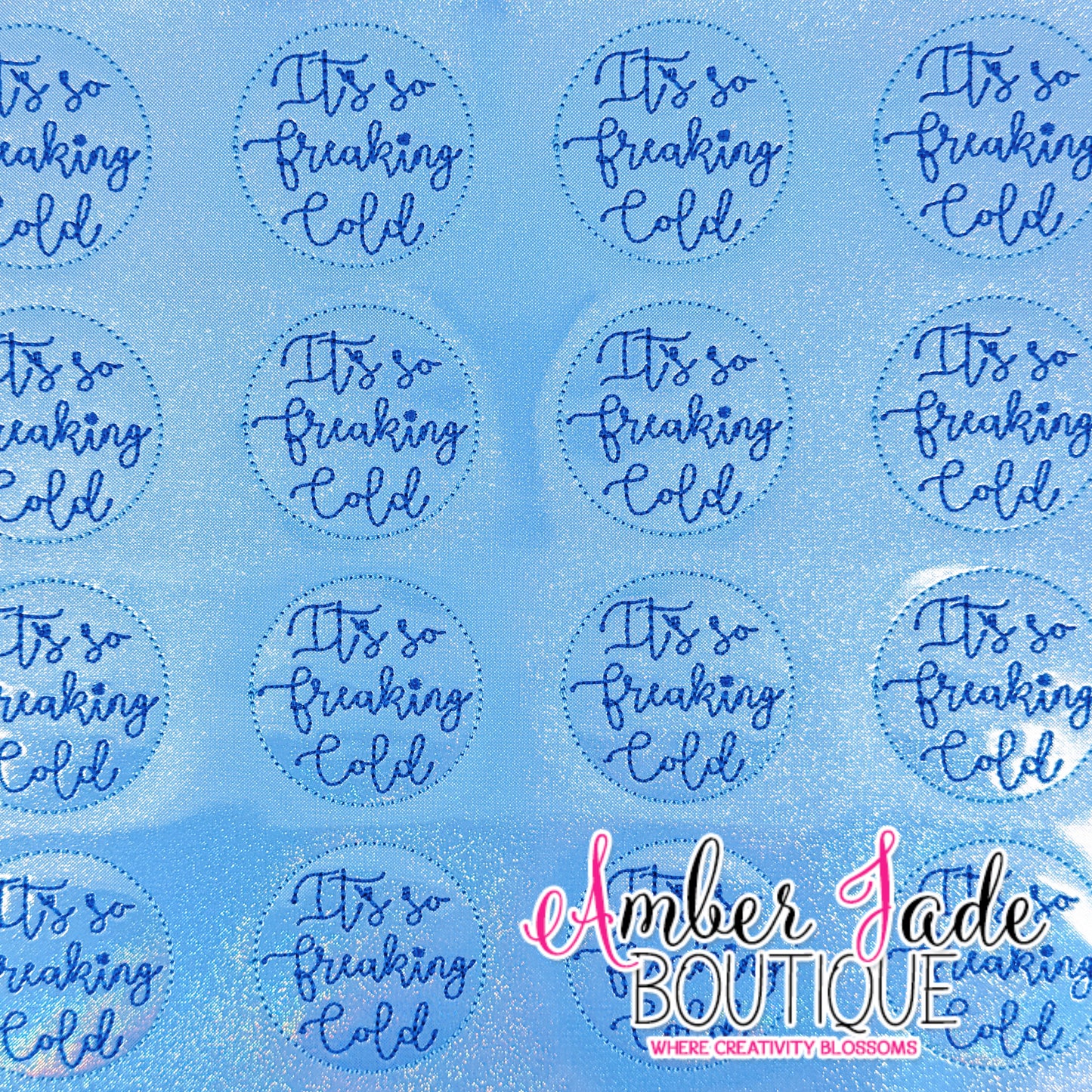 It's so freaking cold