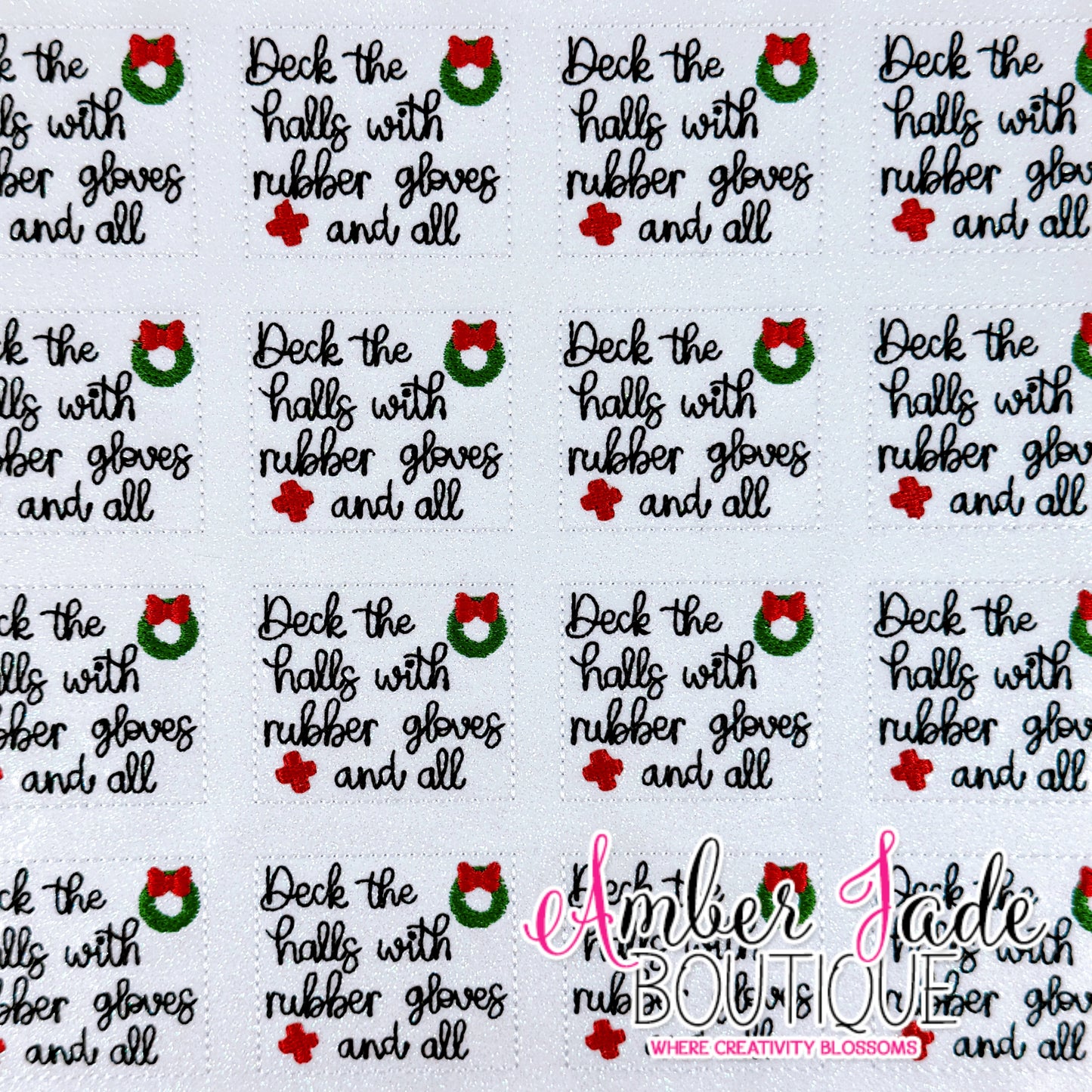 Deck the halls with rubber gloves and all