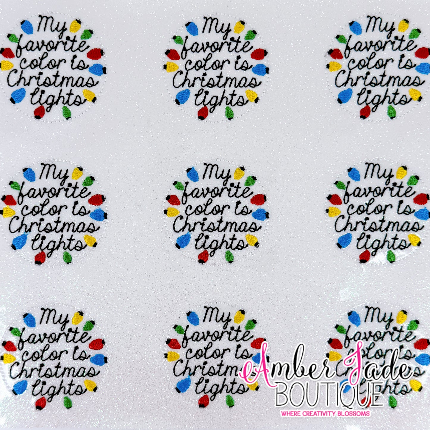 My Favorite color is Christmas Lights (Set of 3)
