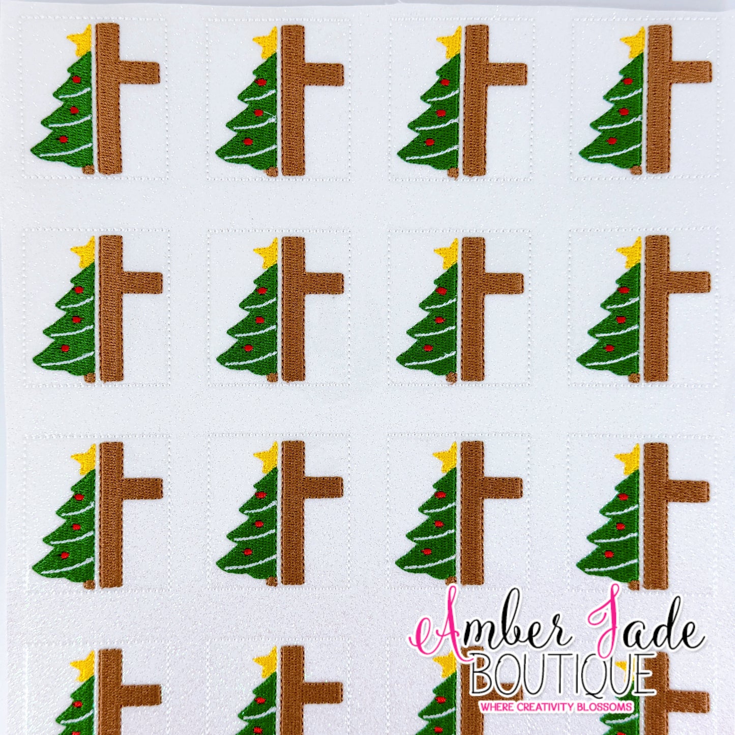 Split Christmas Tree Cross
