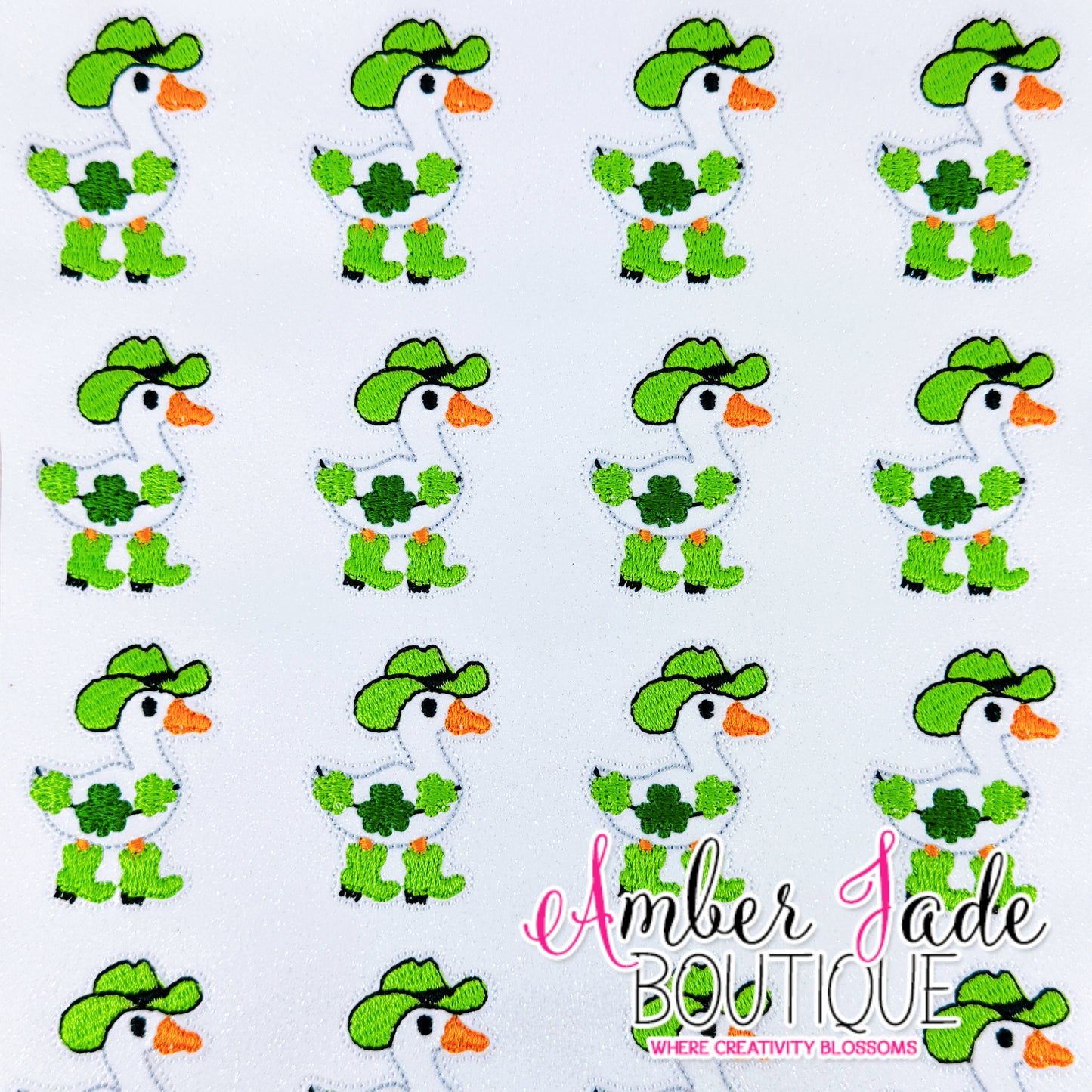 St. Patrick's Day Banner Goose