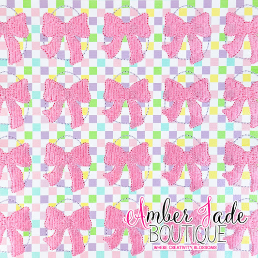 *LIMITED* Coquette Egg with Bow Checkers