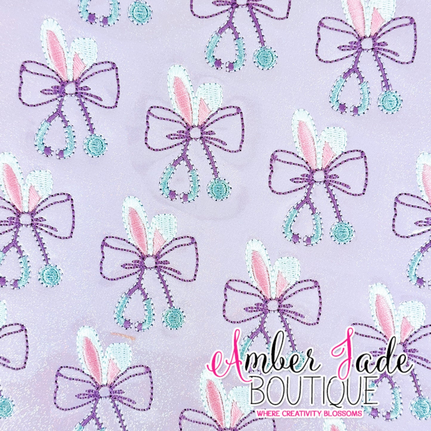 Bunny Bow Stethoscope - PURPLE