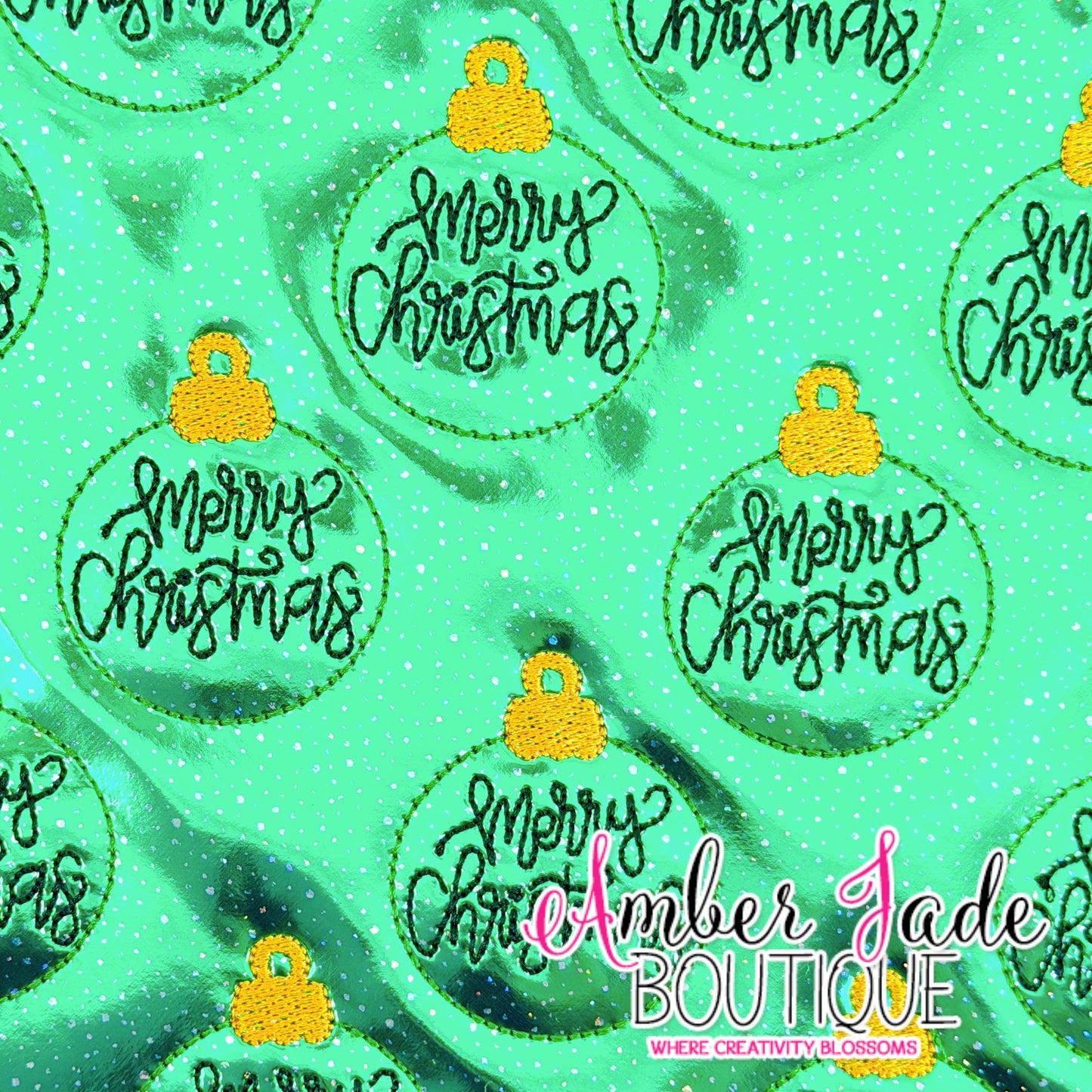 Merry Christmas Ornament - GREEN