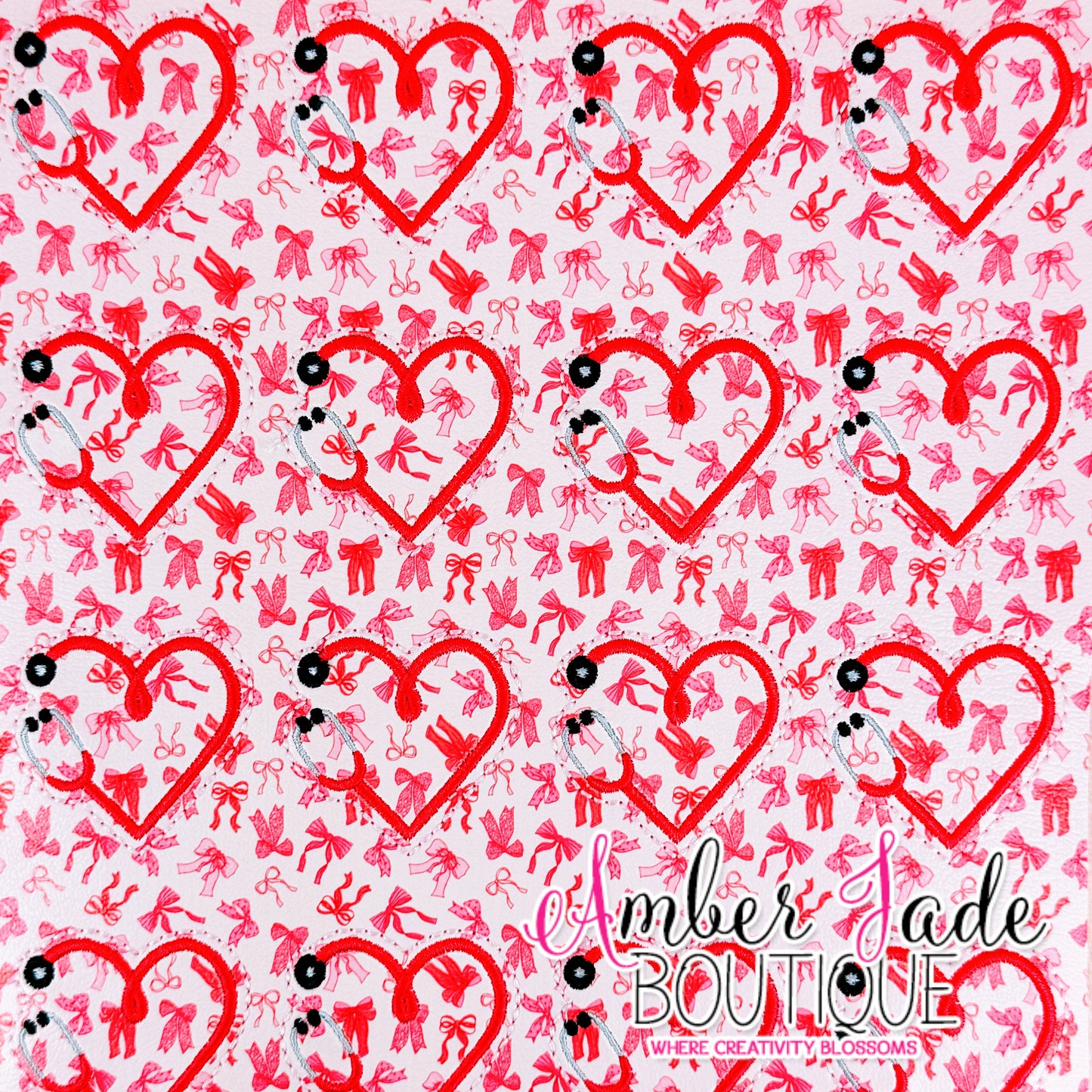 *LIMITED* Stethoscope Heart - Coquette Bows