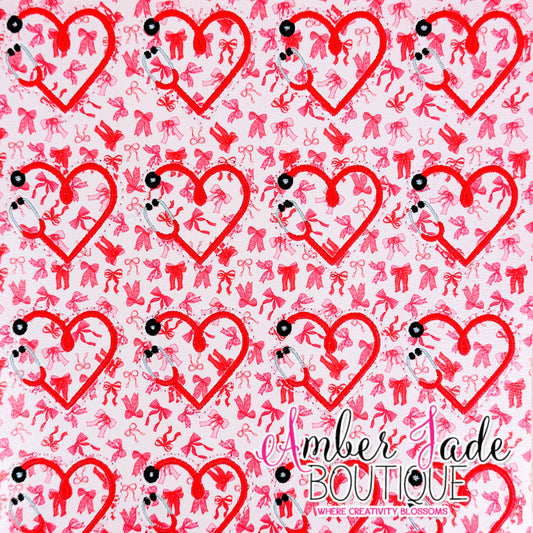 *LIMITED* Stethoscope Heart - Coquette Bows