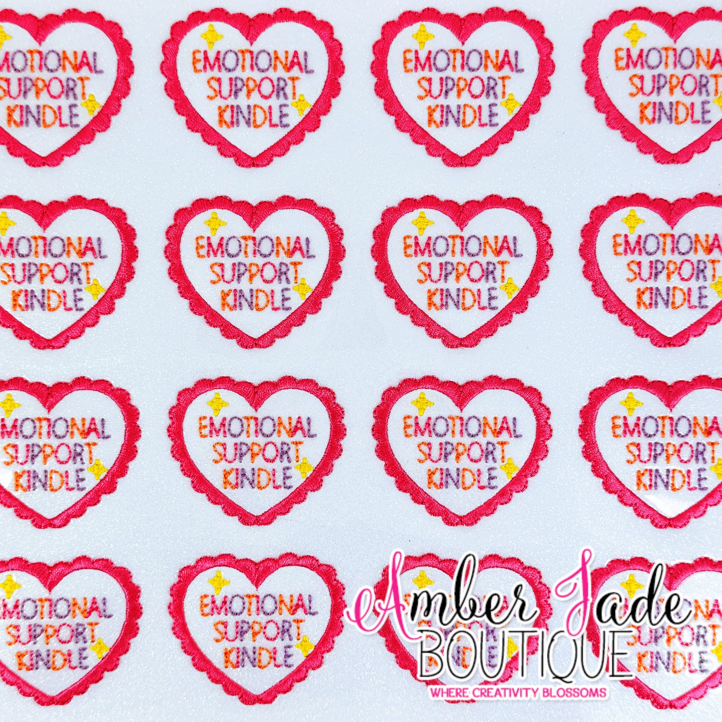 Emotional Support Kindle Heart - WHITE