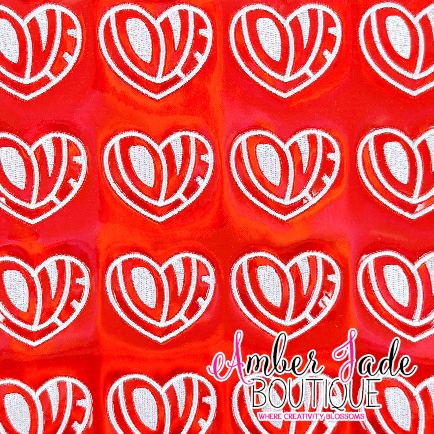 Love Heart 293 - Red Holographic
