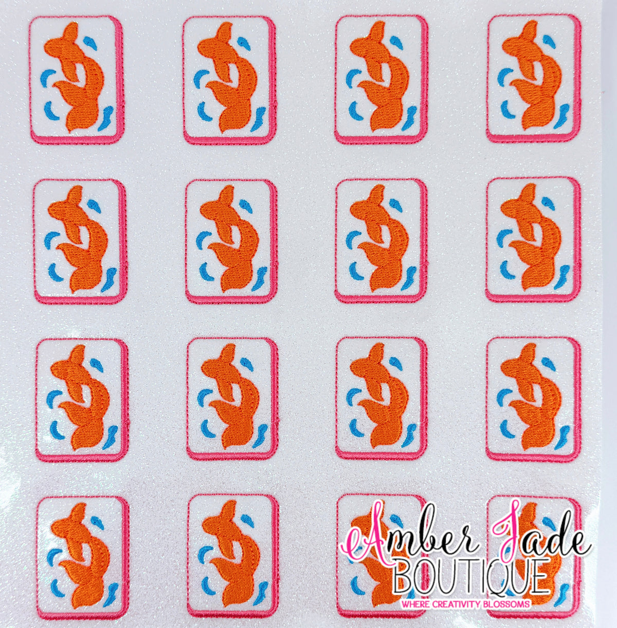 Mahjong Tile - Koi Fish