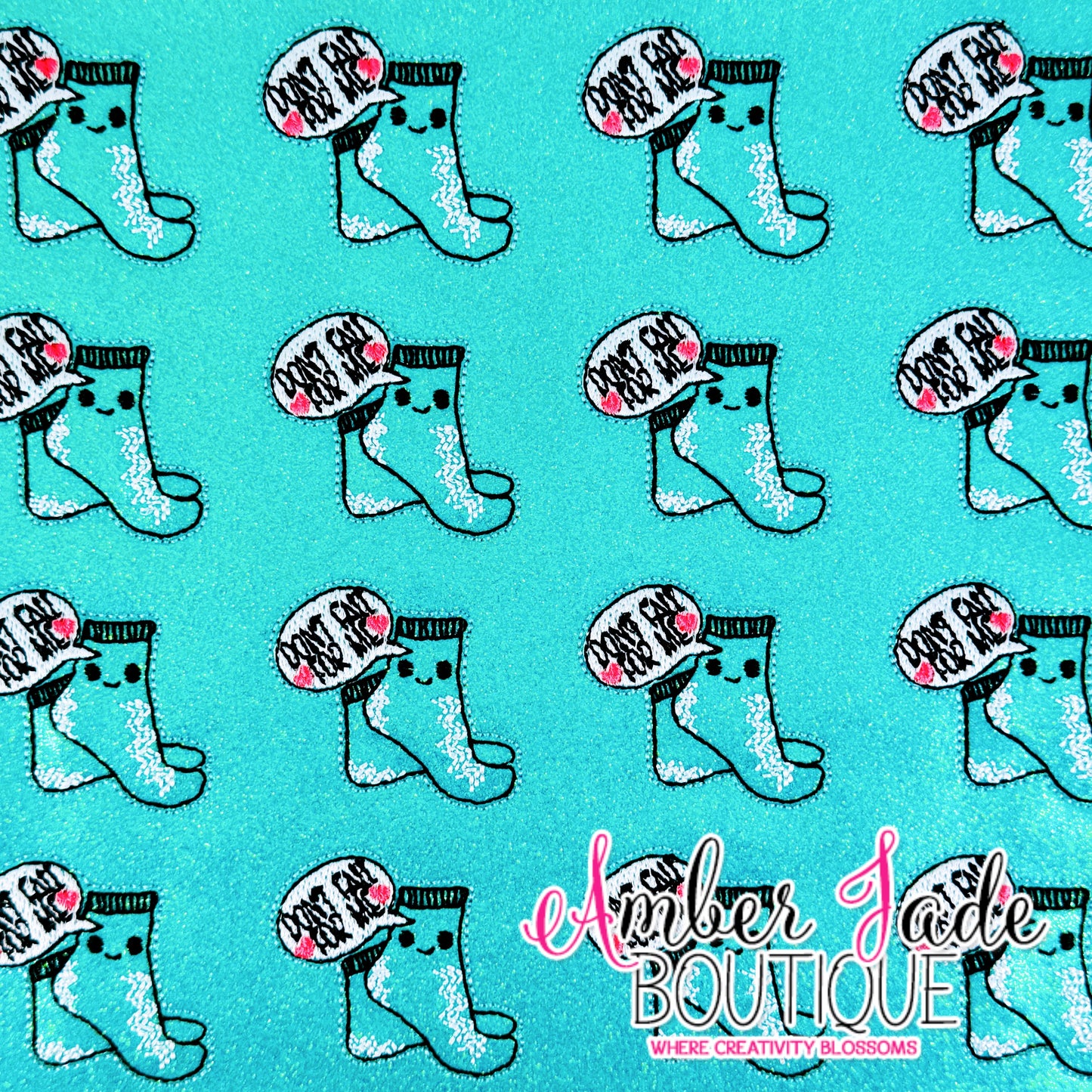 Don't Fall For Me Socks - MINT