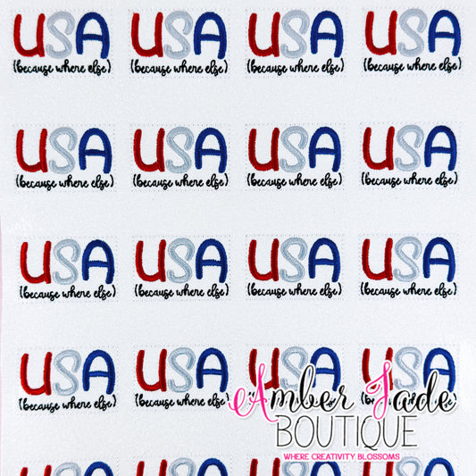 USA (because where else)