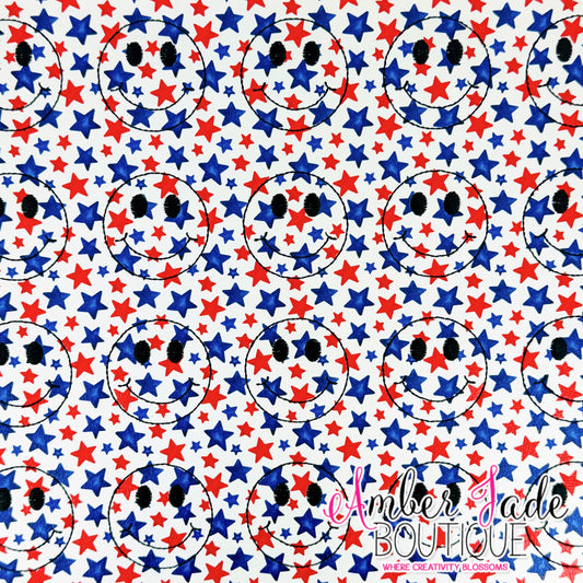 *Limited* Patriotic Smile Face Stars