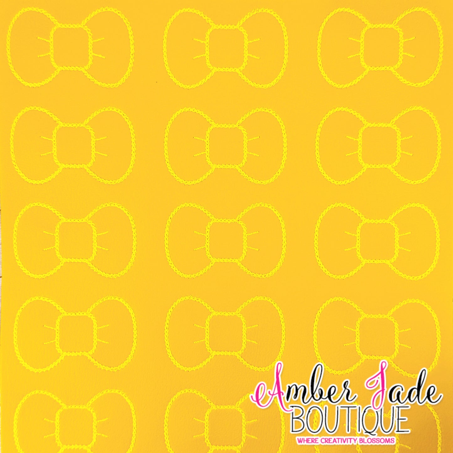 Bow - Bright Marine Vinyl - Yellow