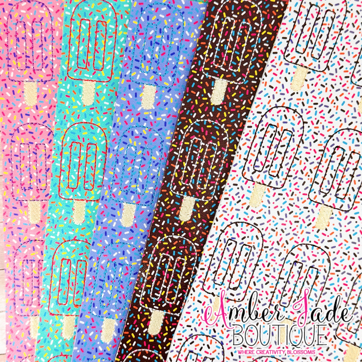 Sprinkle Popsicle - White